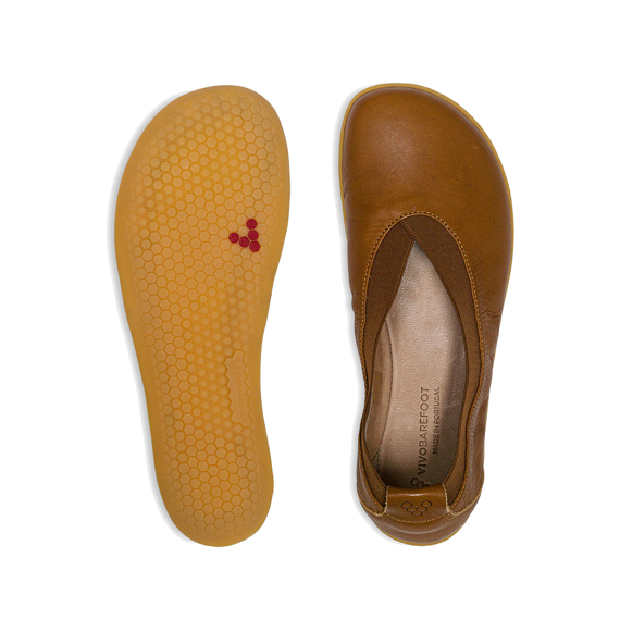 Vivobarefoot OPANKA BALLERINA WOMENS TAN