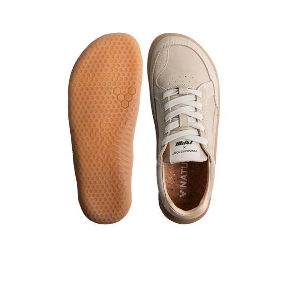 Vivobarefoot GOBI SNEAKER PREMIUM LEATHER MENS SAND
