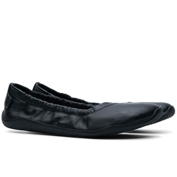 Vivobarefoot ASANA YIN BALLERINA LEATHER WOMENS OBSIDIAN