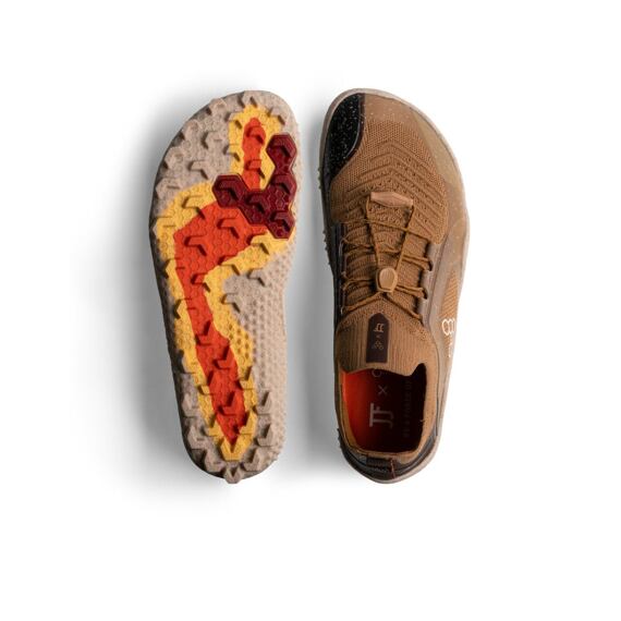 Vivobarefoot PRIMUS TRAIL KNIT SG JJF MENS BONE BROWN