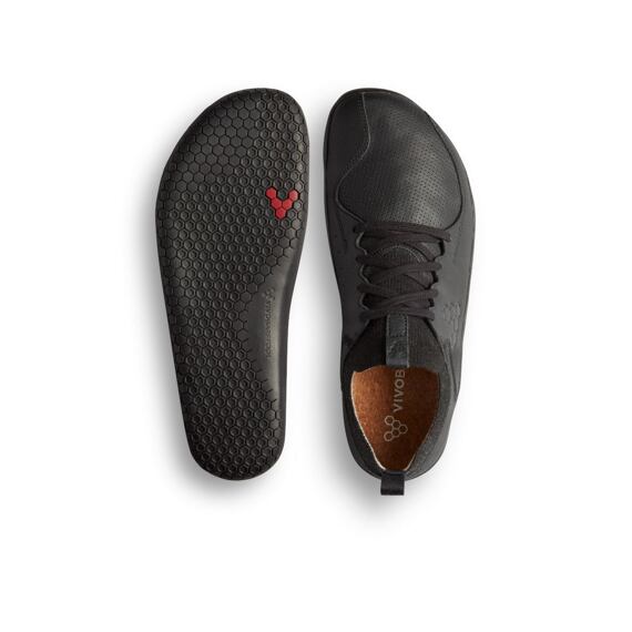 Vivobarefoot PRIMUS ASANA LEATHER MENS OBSIDIAN