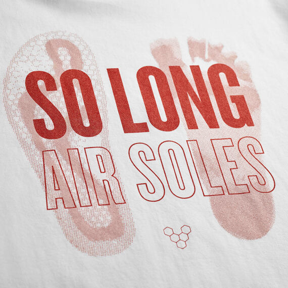 Vivobarefoot SO LONG AIRSOLES T-SHIRT UNISEX WHITE