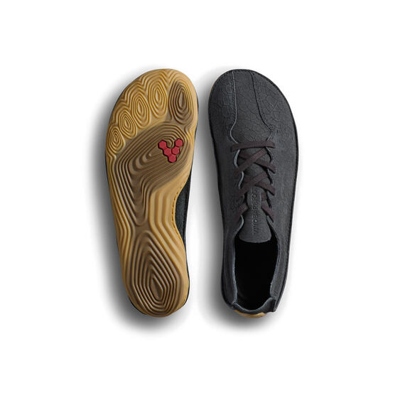 Vivobarefoot SENSUS MENS OBSIDIAN CRACKED LEATHER