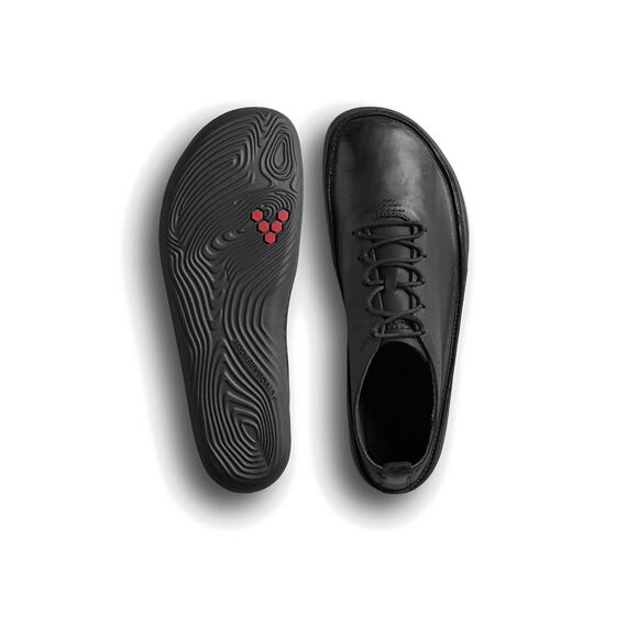 Vivobarefoot SENSUS MOC LACE UP LEATHER MENS OBSIDIAN