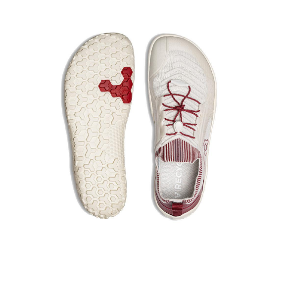 Vivobarefoot PRIMUS TRAIL KNIT FG WOMENS LIMESTONE/RED RUMBA