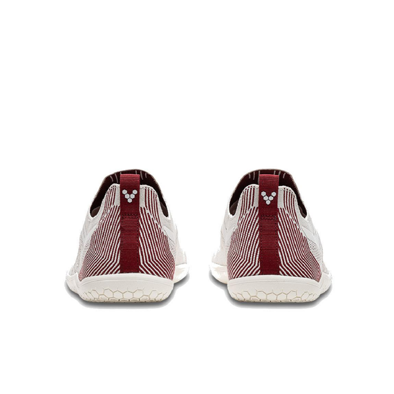 Vivobarefoot PRIMUS LITE KNIT WOMENS OFF WHITE/BURGUNDY