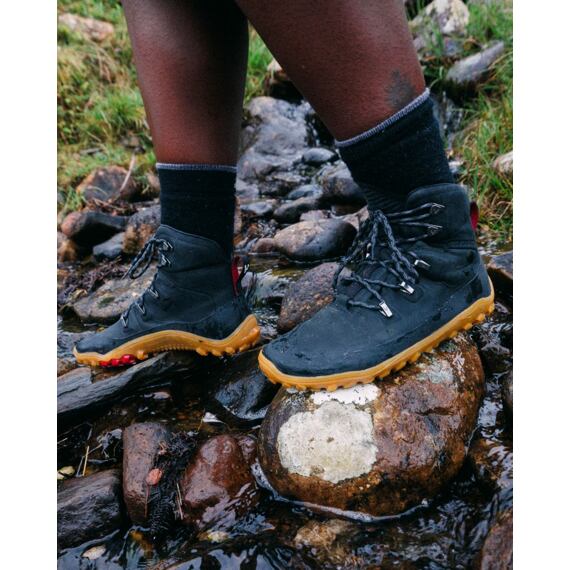 Vivobarefoot TRACKER LEATHER AT MENS OBSIDIAN