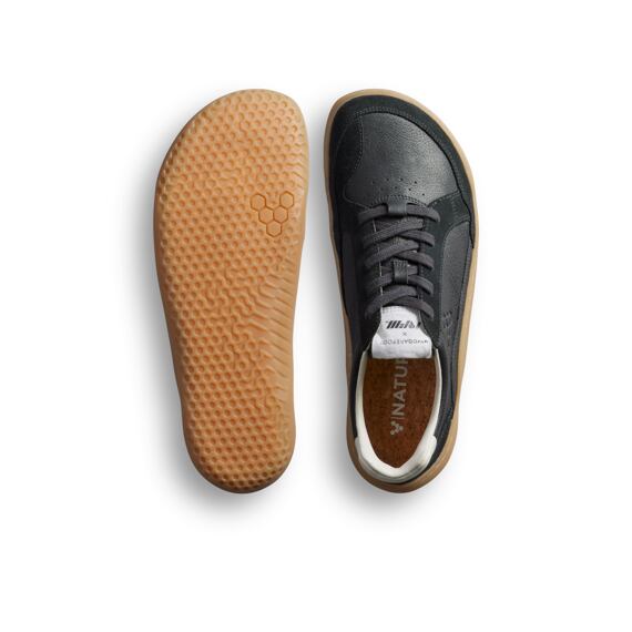 Vivobarefoot GOBI II SNEAKER PREMIUM LEATHER WOMENS OBSIDIAN