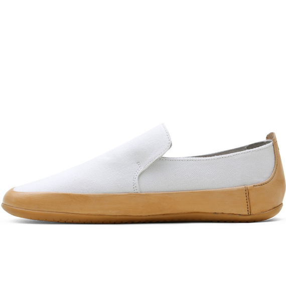 Vivobarefoot OPANKA WOMENS WHITE/TAN