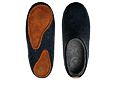 Vivobarefoot MIM FELT SLIPPER UNISEX NAVY