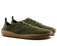 Vivobarefoot SENSUS MOC LACE UP LEATHER MENS DARK OLIVE CRACKED LEATHER