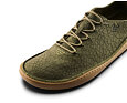 Vivobarefoot SENSUS MOC LACE UP LEATHER MENS DARK OLIVE CRACKED LEATHER