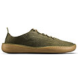 Vivobarefoot SENSUS MOC LACE UP LEATHER MENS DARK OLIVE CRACKED LEATHER